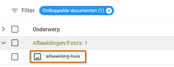 filter ontkoppeld doc