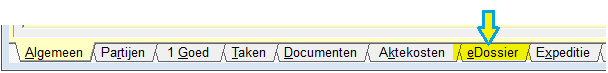 tabblad eDossier