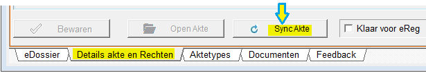 Sync van Akte