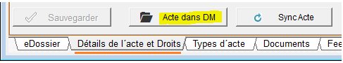 btn Acta dans DM