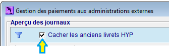 cacher les anciens livrets HYP